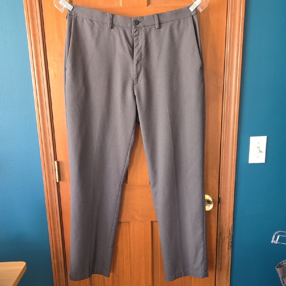 Haggar Men's Charcoal Chinos